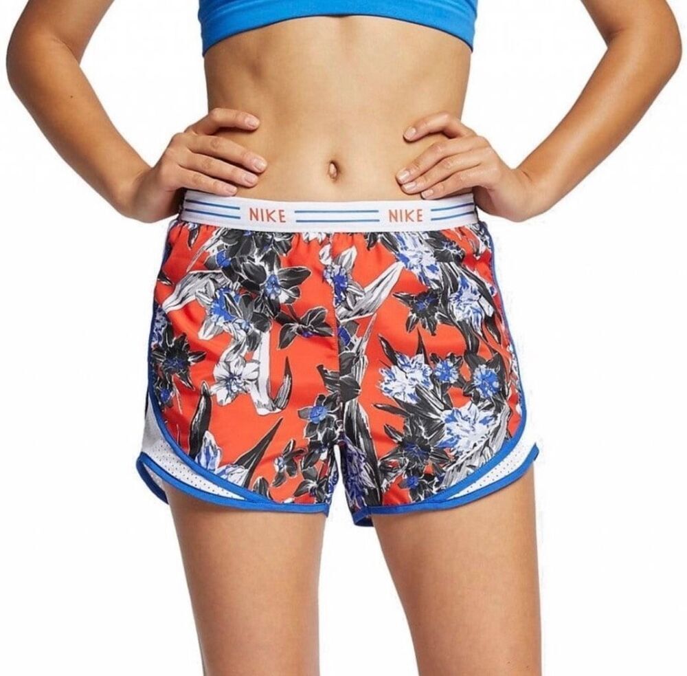 Nike hyper femme tempo floral shorts xs